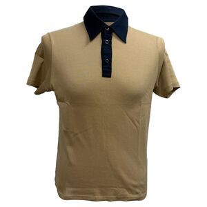 Prada Short Sleeve Polo Shirt in Brown Cotton